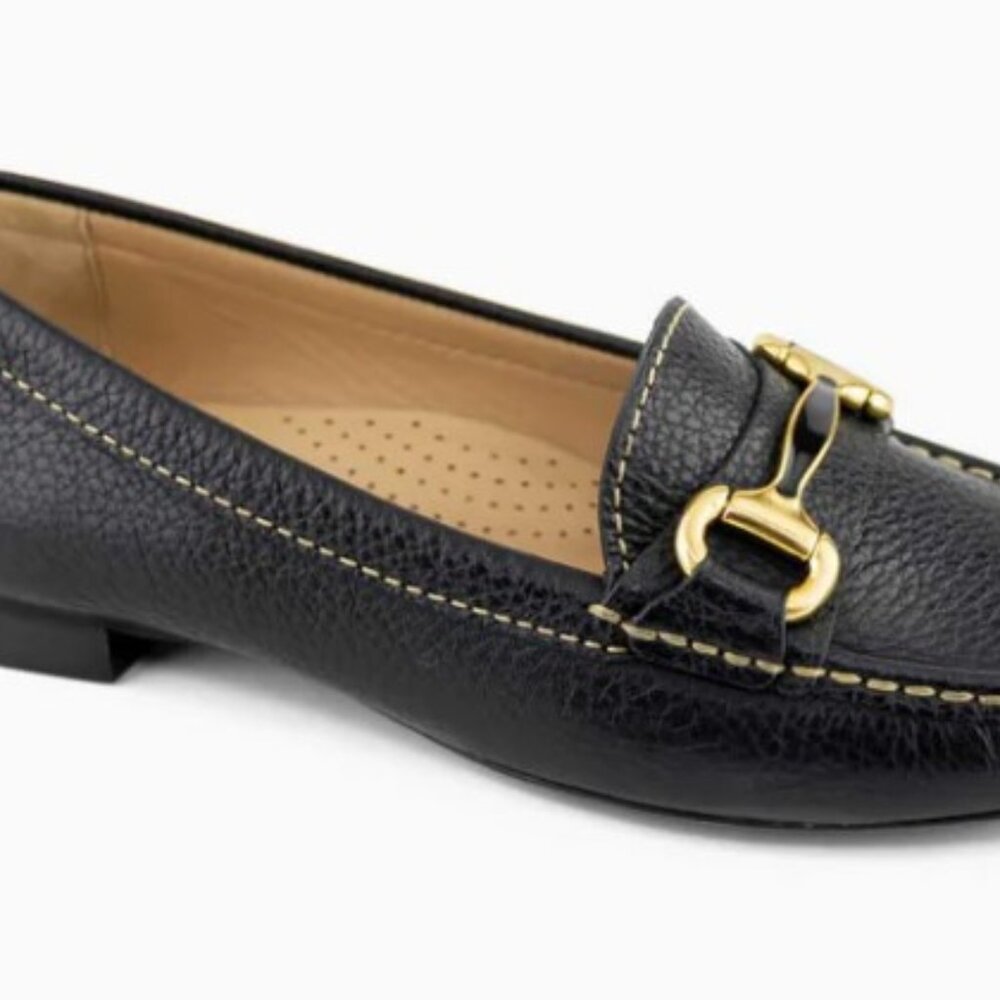 Black and Gold Shoes with Sleek Design